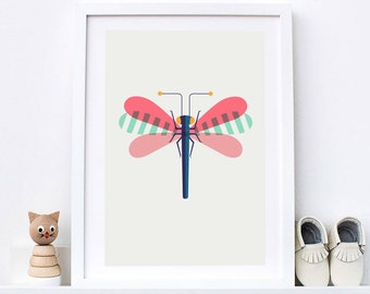 Dragonfly - high quality print