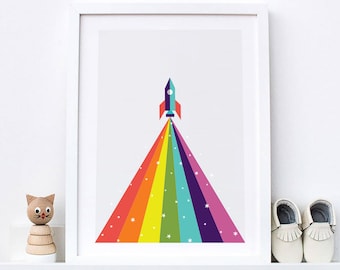 Rocket - high quality print