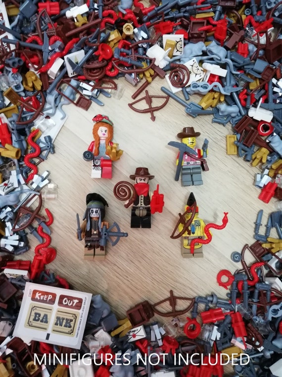 Lego Minifigures X 10 con cabello de sombrero o accesorio Figuras Mini Figuras Lote De Trabajo