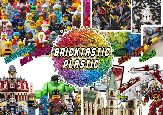 1KG Building Brick's creativity pack Fits LEGO x850pc's X5 FREE Figures 