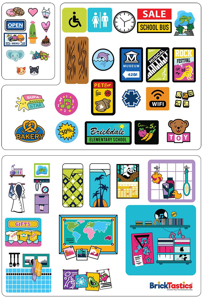 Lego friends wall stickers hotsell