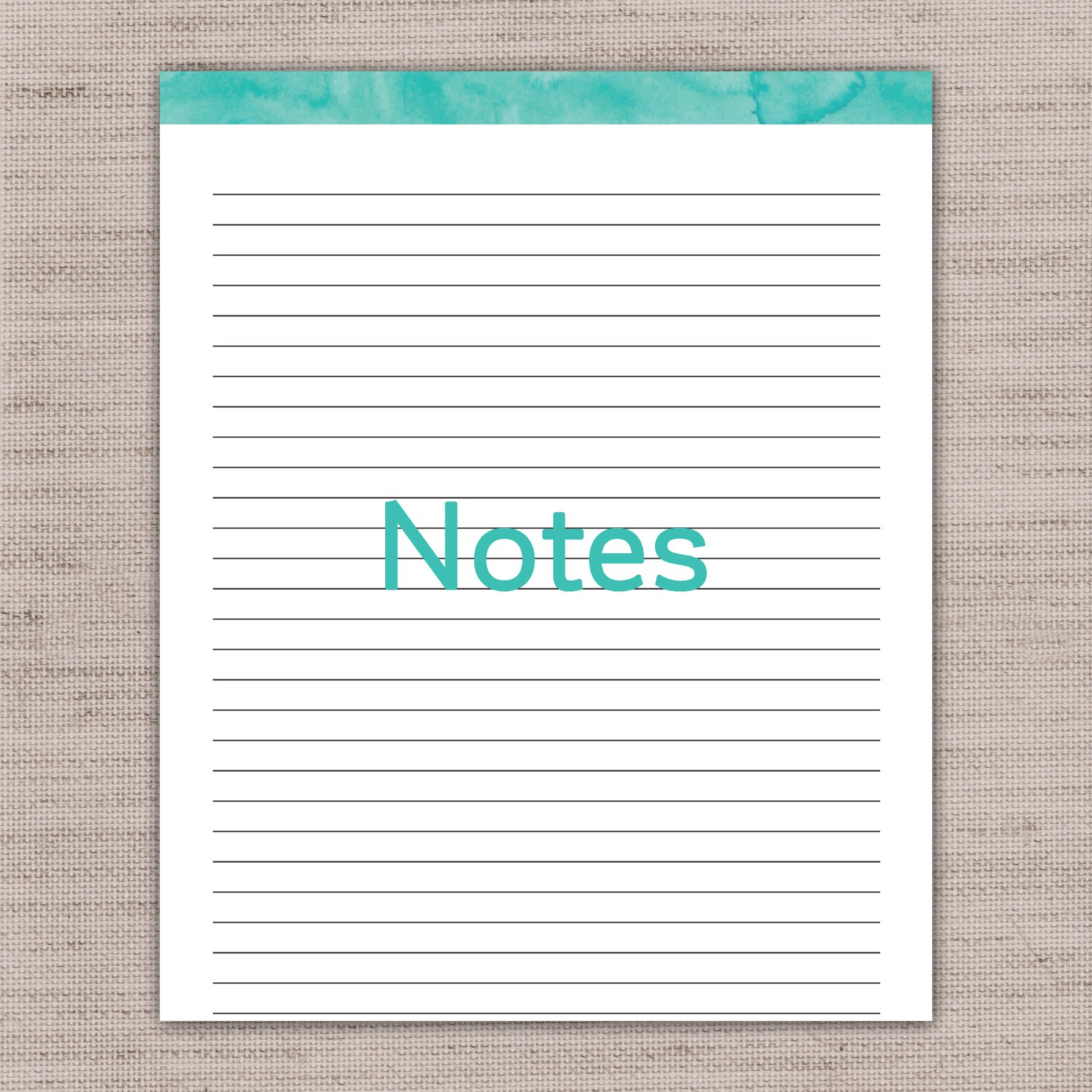 Undated Printable Planner Teal Large 8.5 X 11 PDF - Etsy