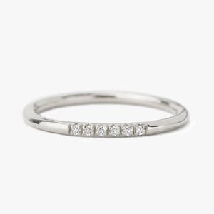 Diamond Ring, Half Eternity Ring, Wedding Band, Wedding Ring, Engagement Ring, Solid Gold Ring, 14K Gold Ring, Eternity ring, stacking ring, image 4