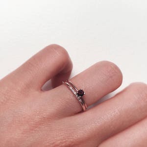 Diamond Ring, Half Eternity Ring, Wedding Band, Wedding Ring, Engagement Ring, Solid Gold Ring, 14K Gold Ring, Eternity ring, stacking ring, image 6