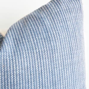 Indigo Striped Pillow Cover