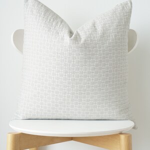 Gray Striped Pillow Cover