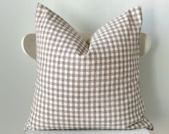 Brown Beige Striped Pillow Cover