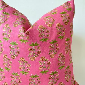 Indian Block Print Pillow Cover , cotton voile , hand mede