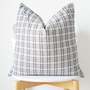 Black Striped Pillow Cover
