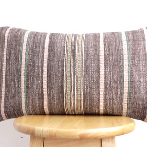 Vintage Hmong Batik Pillow Cover: Embroidered Ethnic Textile, 12&quot; x 20&quot;