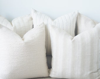 combo pillow set of 5 beige Pillow Cover