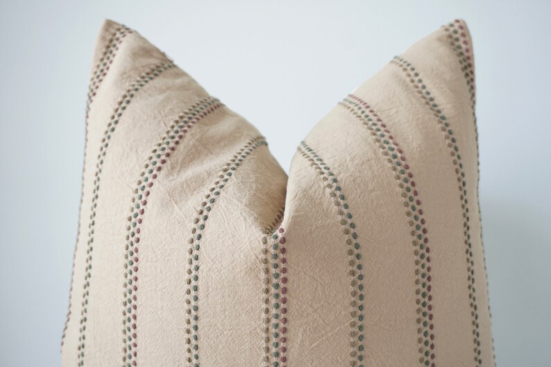 Brown Tribal Hemp Hand Woven Natural Dye Color Hmong Lumbar Pillow Cover