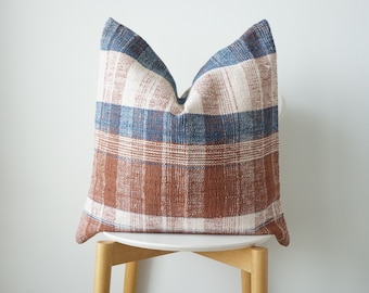 Brown Dot Block Print Mudcloth Hmong Pillow Case