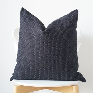 Black Striped Pillow Cover