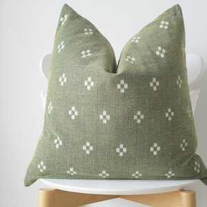 Kussen blokdruk, neutraal kussen, boerderijkussen, moderne boho, moderne boho, kerstdecor, woondecoratie, decoratief kussen