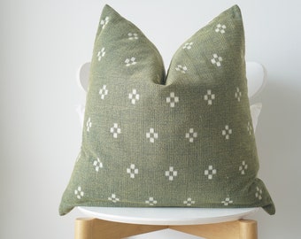 Hmong Batik Pillow Cover: Bohemian Farmhouse Decor