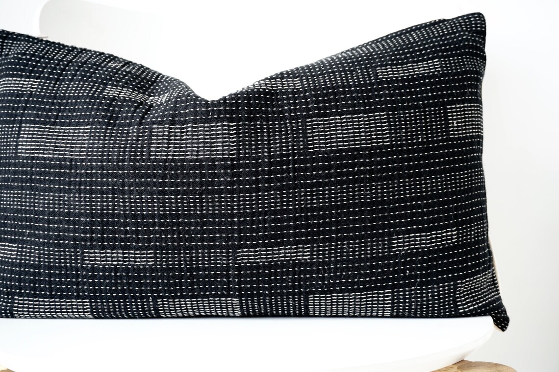 Black Striped Pillow Cover Etsy