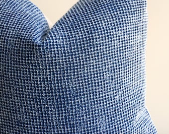 Indigo Hmong Pillow Cover: Vintage Batik, Bohemian Decor