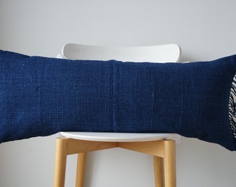 Indigo Dot Block Print Mudcloth Hmong Pillow Case