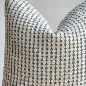 Hmong Batik Pillow Cover: Indigo Bohemian Hemp Pillow