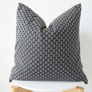 Black Striped Pillow Cover