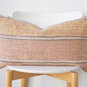 brown Tribal Hemp Hand Woven Natural Dye Color Pillow Cover