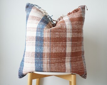 Brown Dot Block Print Mudcloth Hmong Pillow Case