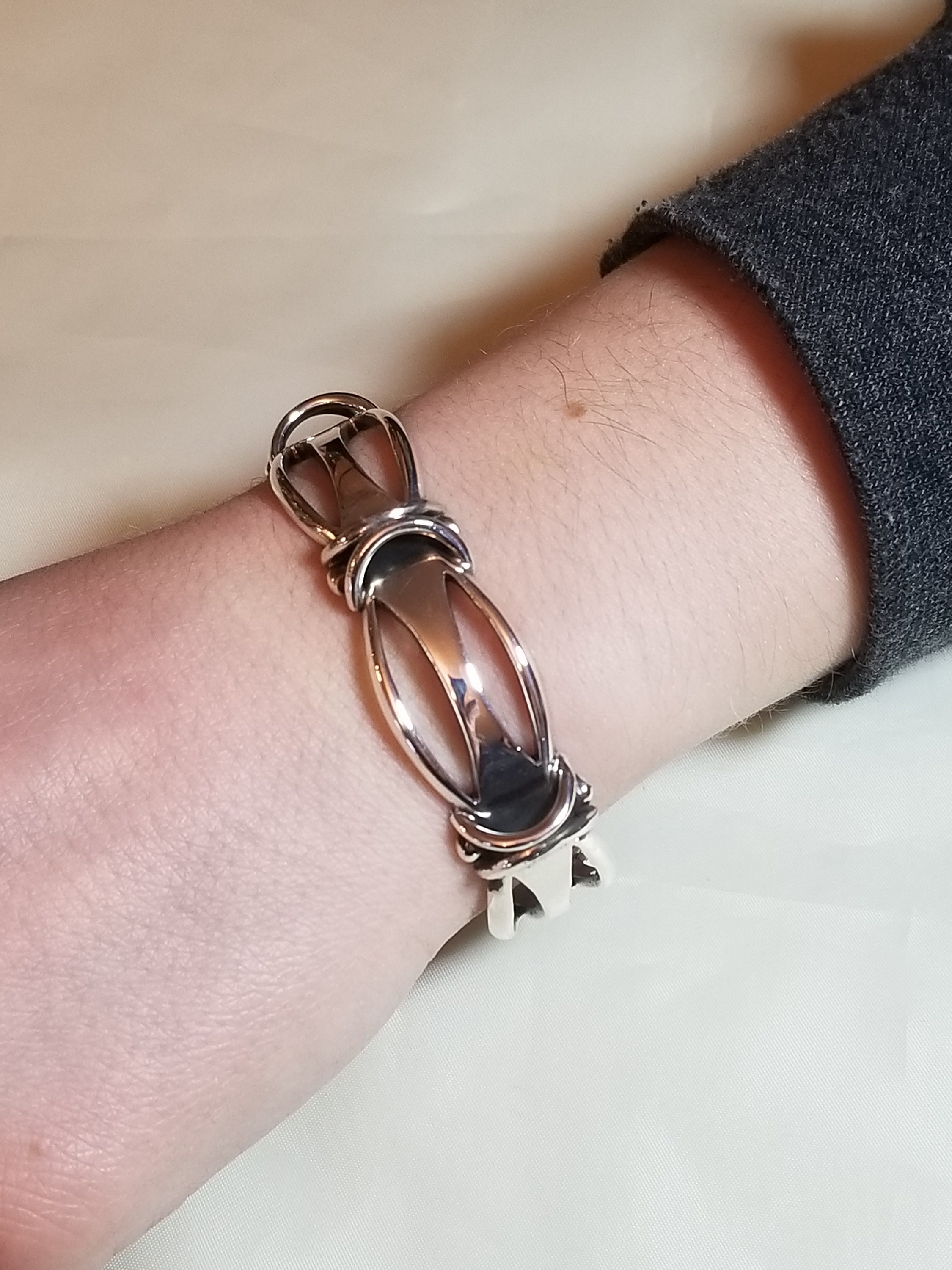 Ladies Sterling Silver Cuff Bracelet Made in Taxco Mexico - Etsy