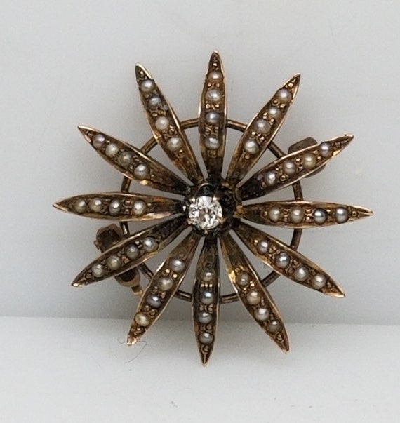 1890's Antique Victorian 10 Karat Yellow Gold Star