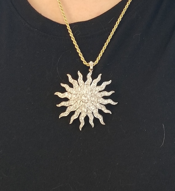 Antique Late Victorian Era 1890 Diamond Starburst… - image 2