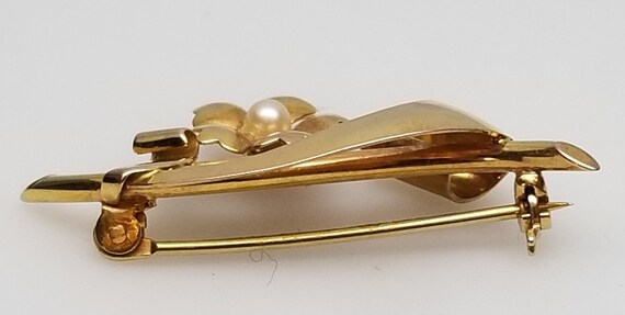 1940's Carl Art 10 Karat Yellow Gold  Retro Era P… - image 4