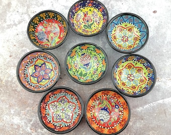 Handmade Ceramic Bowls - Small(8 cm) - Hand Painted Decorative Bowls