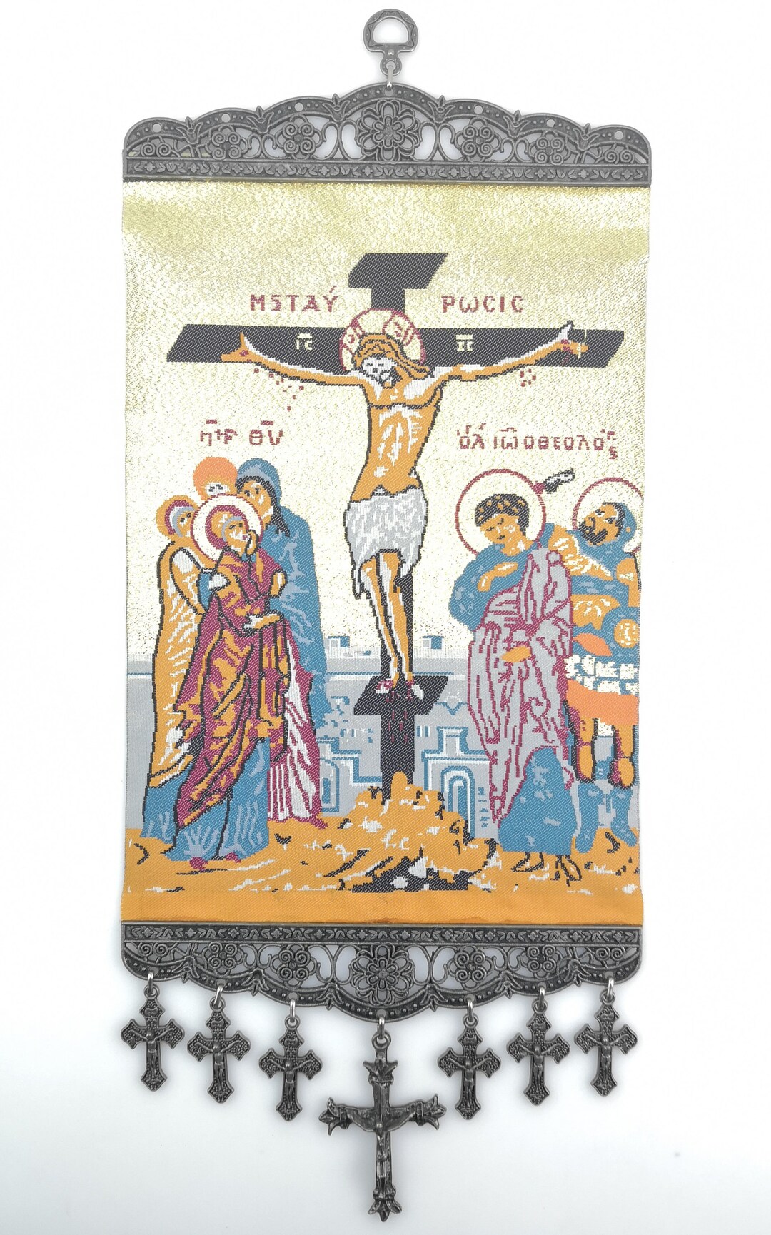 Handmade Wall Hanging Jesus on a Cross Etsy