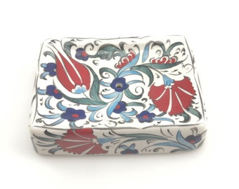 Handmade Ceramic Soap Dish - Traditional Turkish Pottery