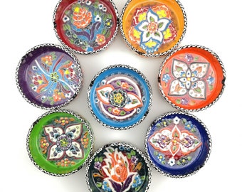 Posacenere in ceramica fatto a mano - Ceramica turca dipinta a mano - Posacenere per fumatori
