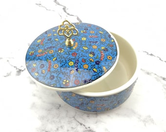 Ceramic Sugar Bowl With Lid - Handmade and Hand Painted Traditional Ceramic Bowls