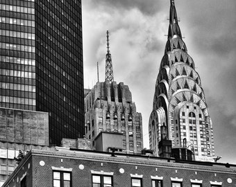Chrysler Building Print | Black and White NYC Architecture