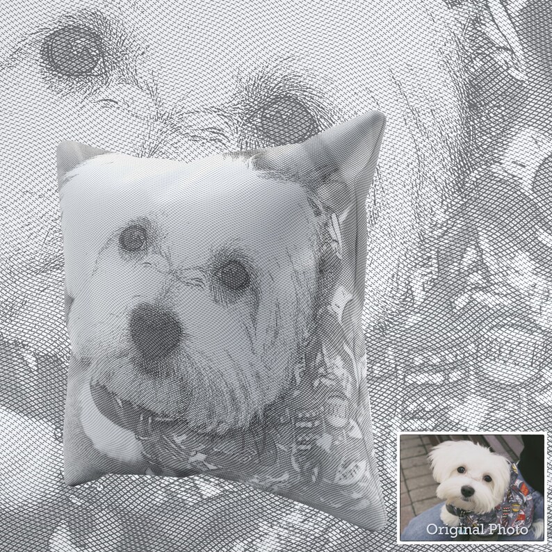 Ultimate Custom Pet Photo Pillow a Stylish Throw Pillow From Etsy