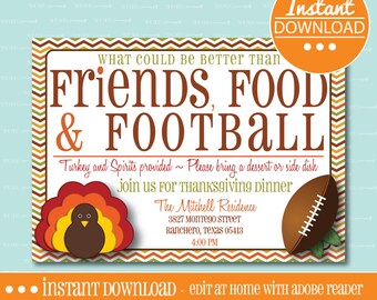 thanksgiving invitations etsy