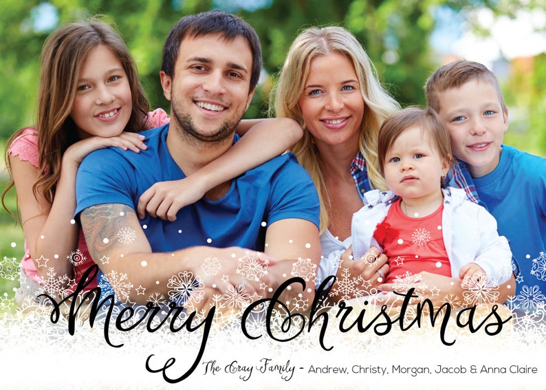 CHRISTMAS PHOTO CARD Photo Card Christmas Holiday Card | Etsy