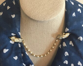 Mother of Pearl Sweater Guard/Fur Clip