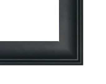 Polished Black Minimalistic Picture Frame - 5x7", 8x10", 8.5x11", 10x10", 11x14", 16x20", Traditional, Wood, Home Decor