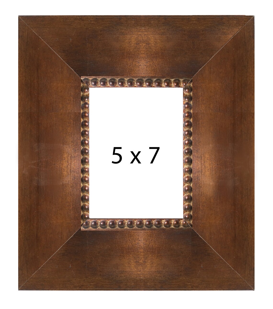 Copper Picture Frame With decorative Bead 5x7 Etsy