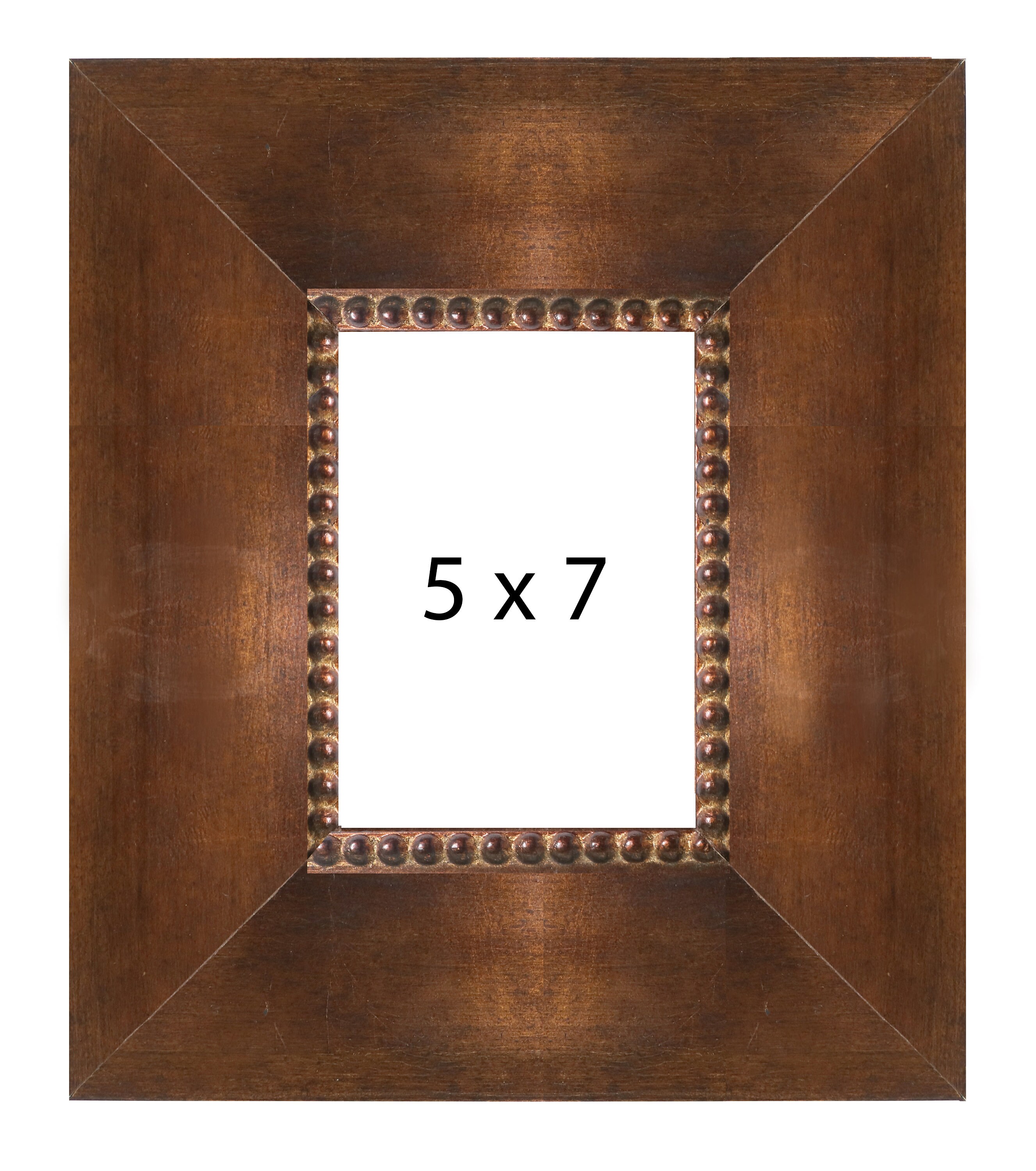 Copper Picture Frame With decorative Bead 5x7 Etsy