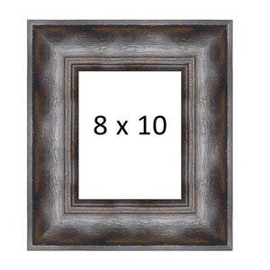 Wide Mahogany W/ Gold Undertones and Step Lip Picture Frame 8x10, 8.5 x11, 5x7, 11x14, 10x10, 16x20 Rustic,Traditional, Wood, Home Decor image 4