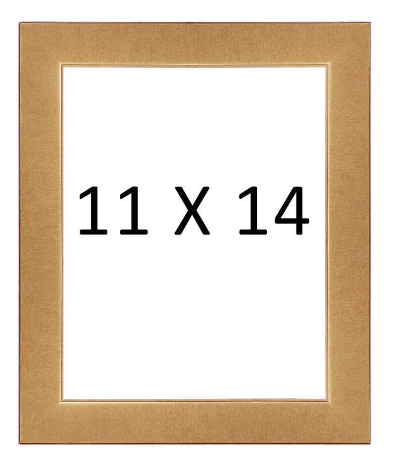 Brushed Gold Picture Frame Etsy