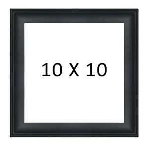 Polished Black Minimalistic Picture Frame 5x7, 8x10, 8.5x11, 10x10, 11x14, 16x20, Traditional, Wood, Home Decor image 5