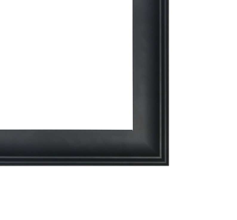 Polished Black Minimalistic Picture Frame 5x7, 8x10, 8.5x11, 10x10, 11x14, 16x20, Traditional, Wood, Home Decor image 1