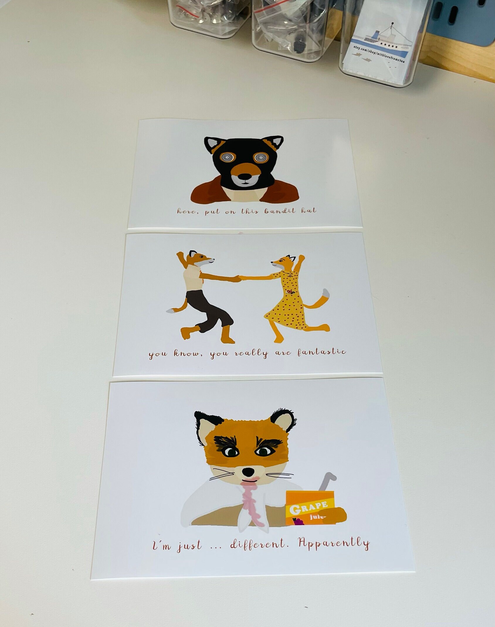 Fantastic Mr Fox Pack of Three Art Prints - Etsy