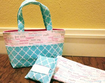 Baby Doll Diaper Bag and Set for Baby Alive, Reborn, American Girl, or any other baby doll